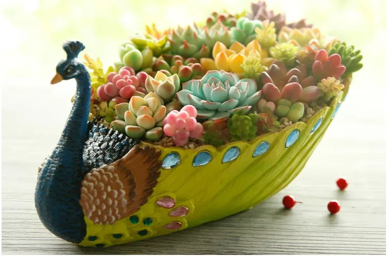 Kreativer Blumentopf – Keramik Resin Design – Tischvase