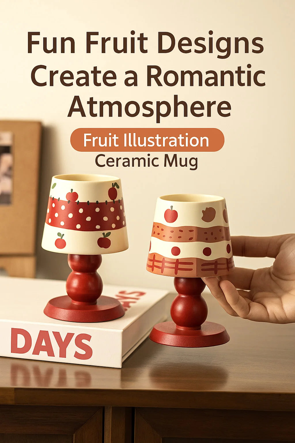 Niedliche Keramiktasse – Porzellan Design 190ml