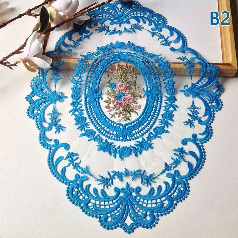 Runde Spitzentischdecke – Moderner Stil – 43x30cm