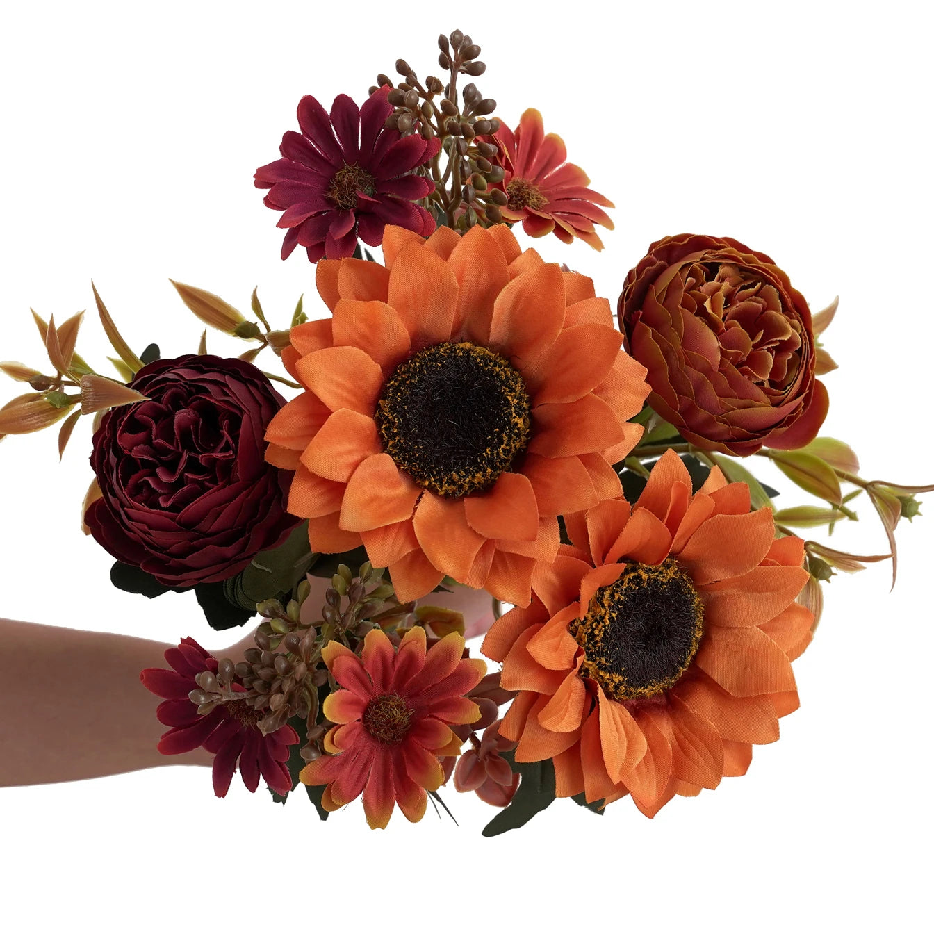Kunst-Sonnenblumenstrauss – Polyesterdekor – Innenbereich