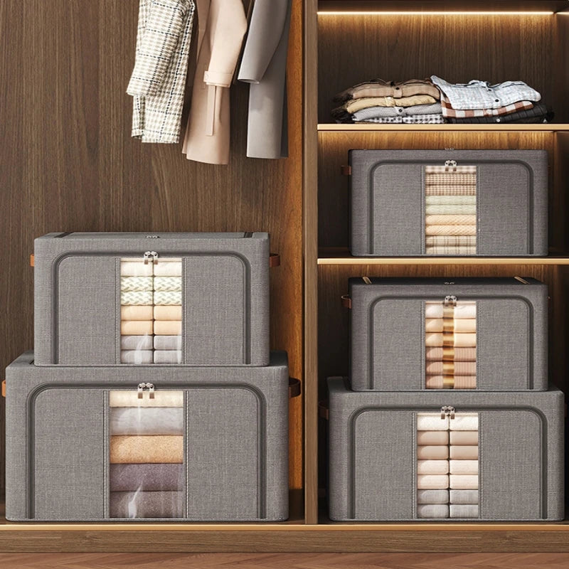 Grosser Kleiderkorb - Moderner Polyester - 100L Stauraum