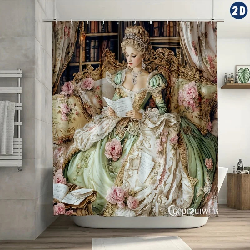 Duschvorhang – Viktorianischer Polyester – Verschiedene Grössen