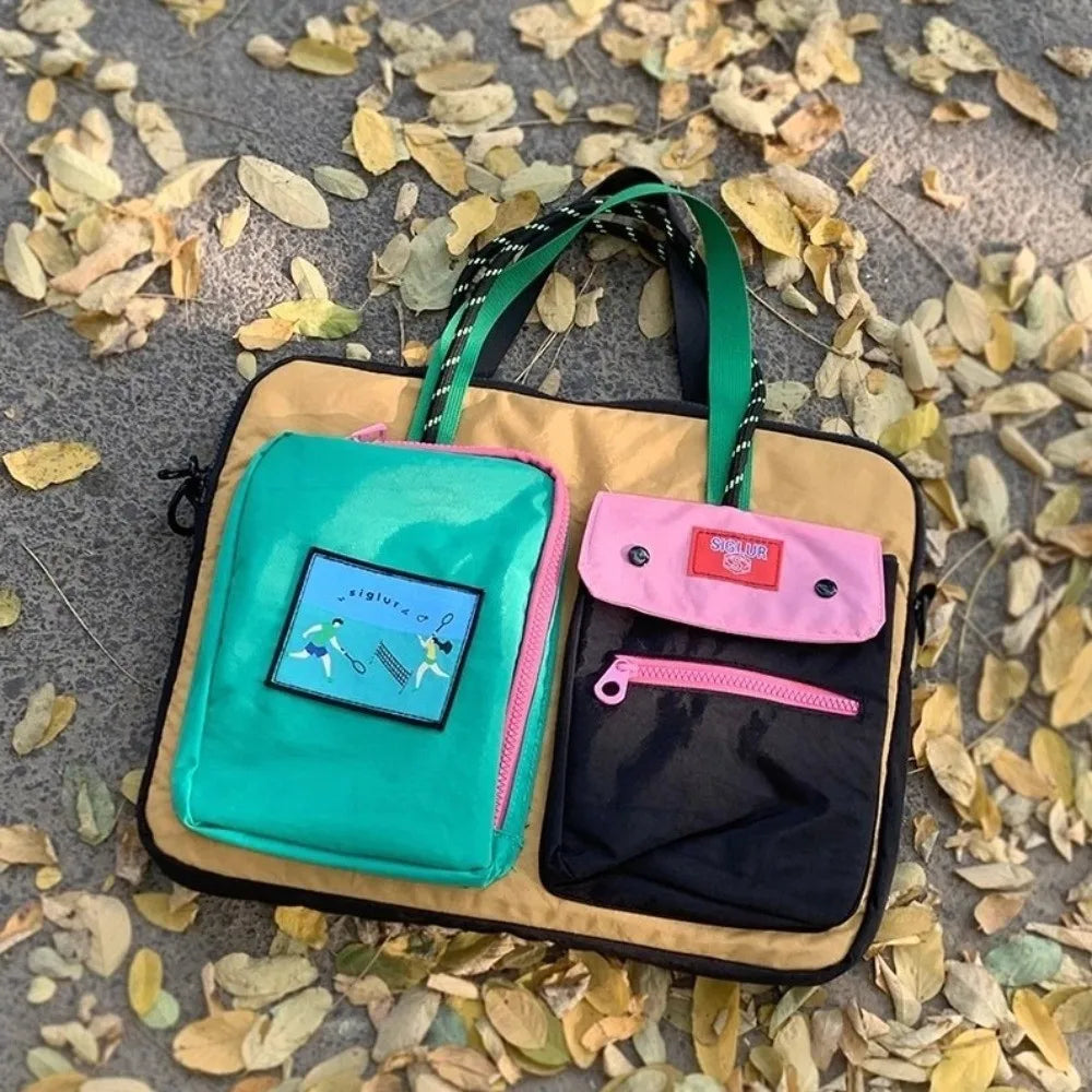 Laptop Aktentasche – Canvas & Polyester – 37x31x3cm