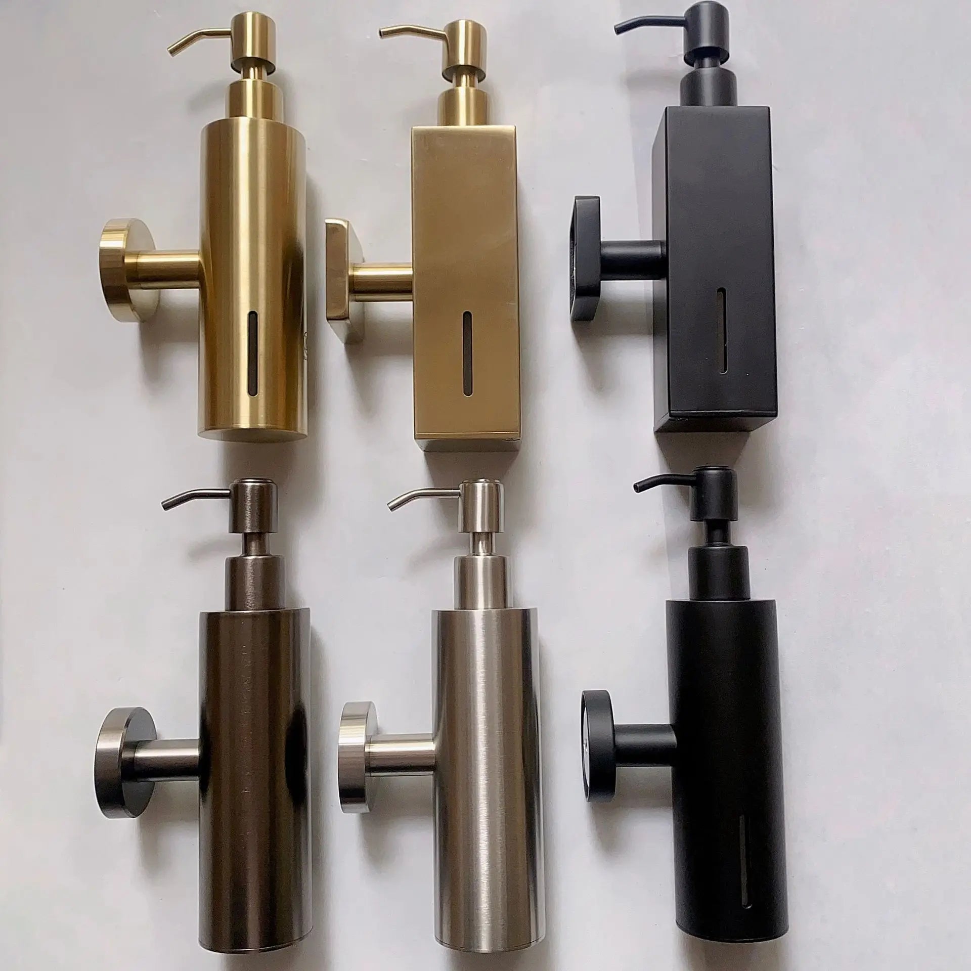 Wandseifenspender – Gebürstetes Gold Edelstahl – Badezimmer