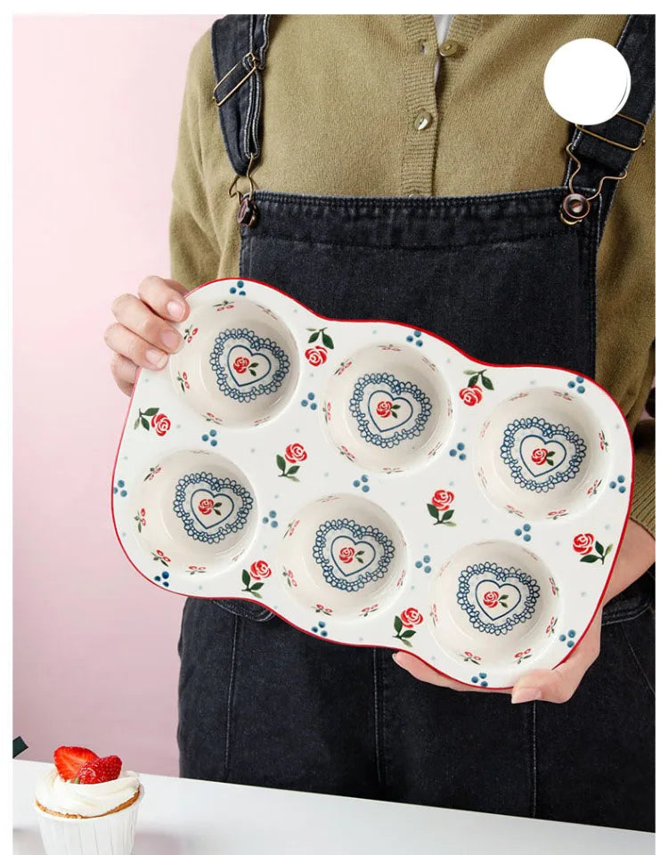 Keramik-Eierhalter – Nordic Kirschen – 30x19x4cm