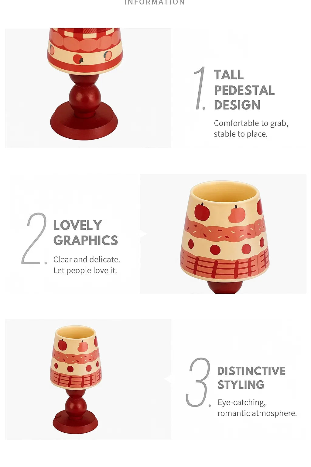 Niedliche Keramiktasse – Porzellan Design 190ml