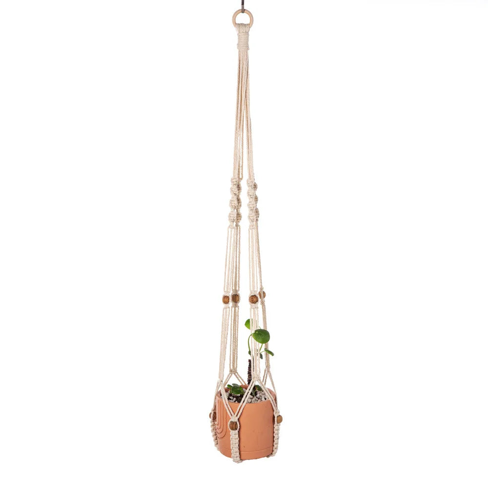 Handgemachter Pflanzenhänger – Boho Makramee Design – Innenbereich