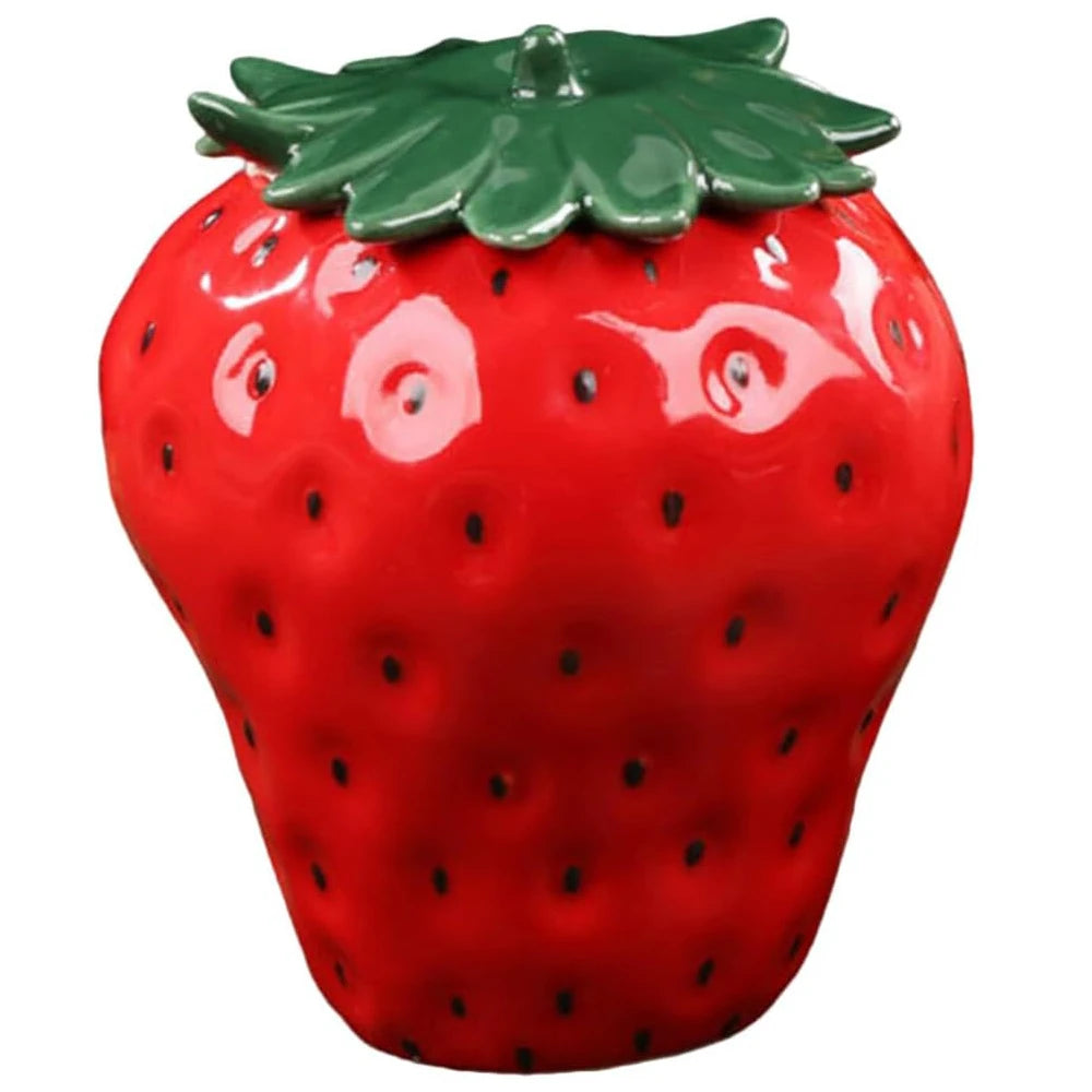 Keramik-Erdbeerglas – Farbenfrohes Design für die Küche