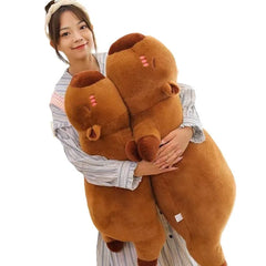 Capybara Plüschkissen – Plüsch, Weich – 65cm, 45cm, 85cm