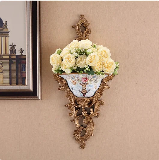 Europäische Wandvase – Resindeko für Hotels