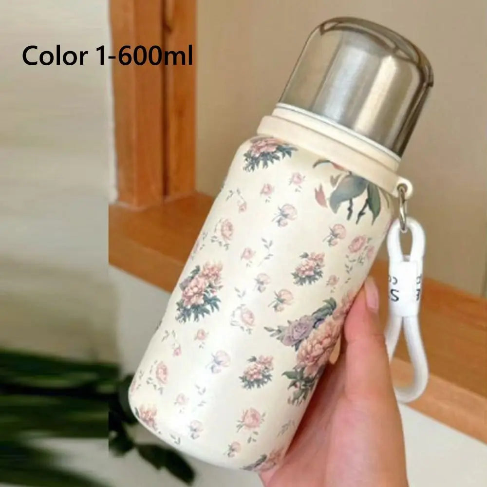 Edelstahl Trinkflasche – Isoliertes Schlankes Design – 19x8 cm / 22x8 cm