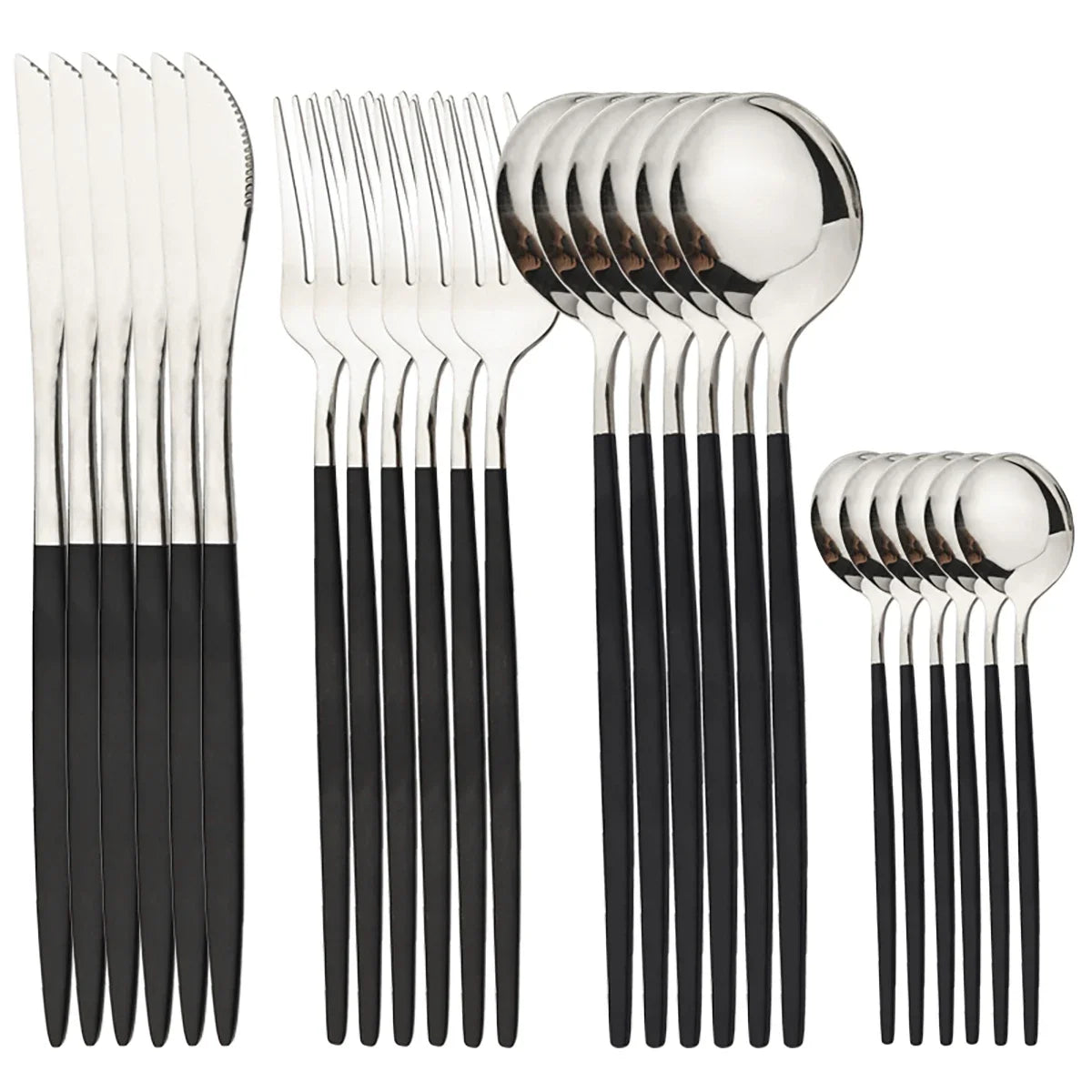 Gold Besteckset – Edelstahl – 24-teilig