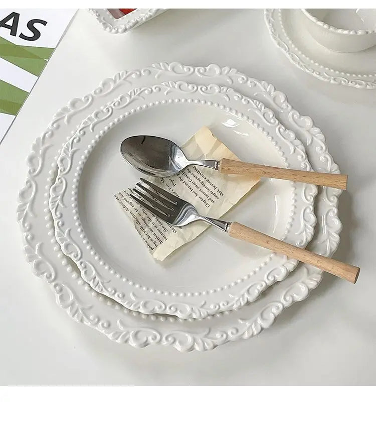 Keramik Geschirrset – Retro Stil – Westliche Küche