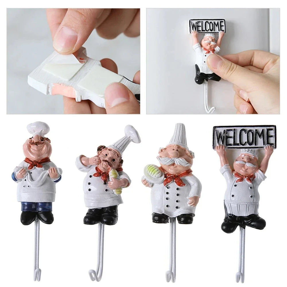 Cartoon Chef Haken – Resin Design für Küche/Bad