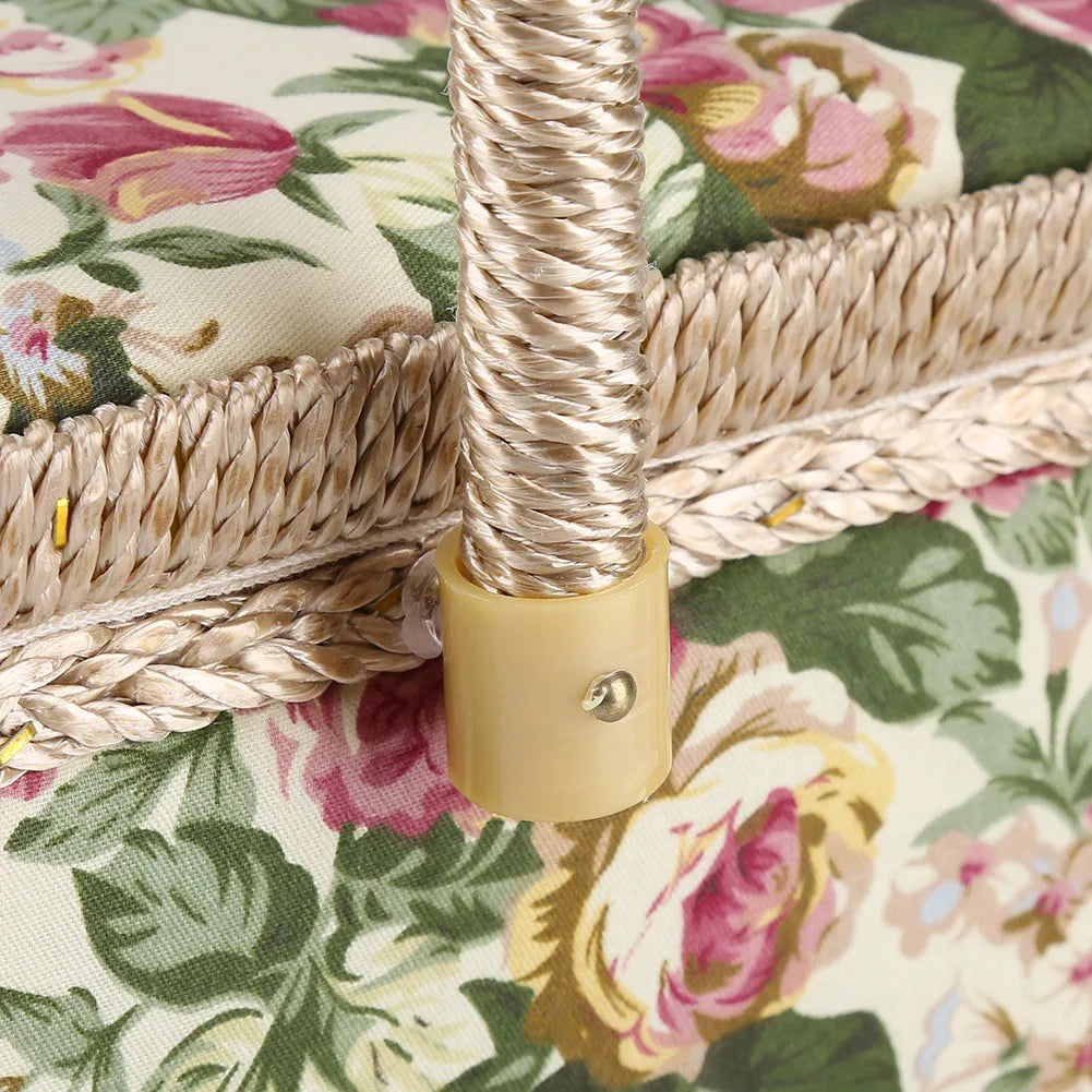 Nähkorb – Florales Stoffdesign – 30.5x23x15.5 cm