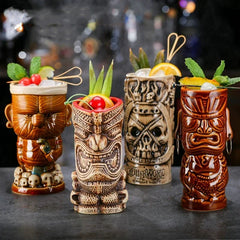 Keramische Tiki-Becher – Amerikanisch Handgemacht – 201-700ml