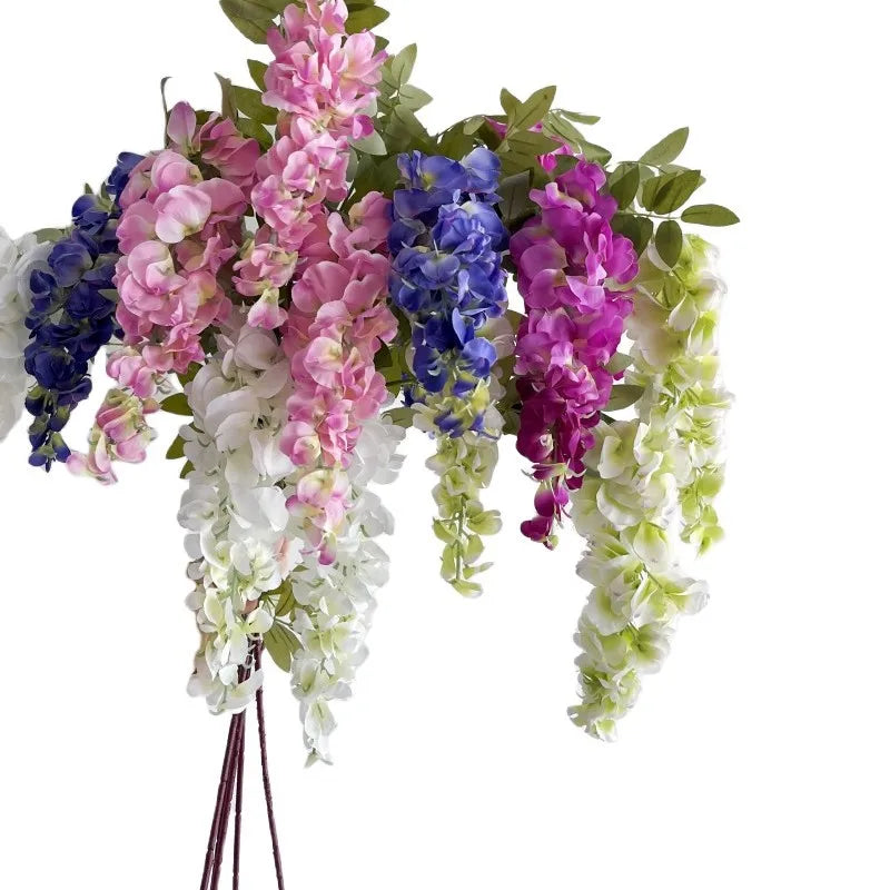 Wisteria Blumenranke – Seidenfloristik – 108cm Länge, Innenbereich