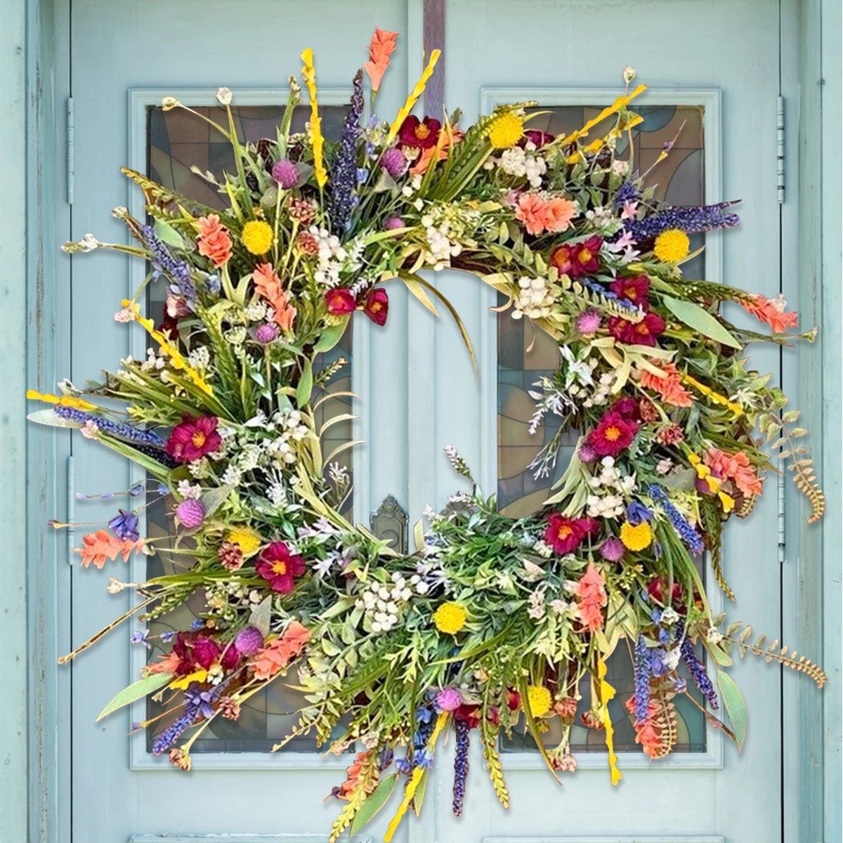Frühlings-Wildblumenkranz – Floral 40-50cm