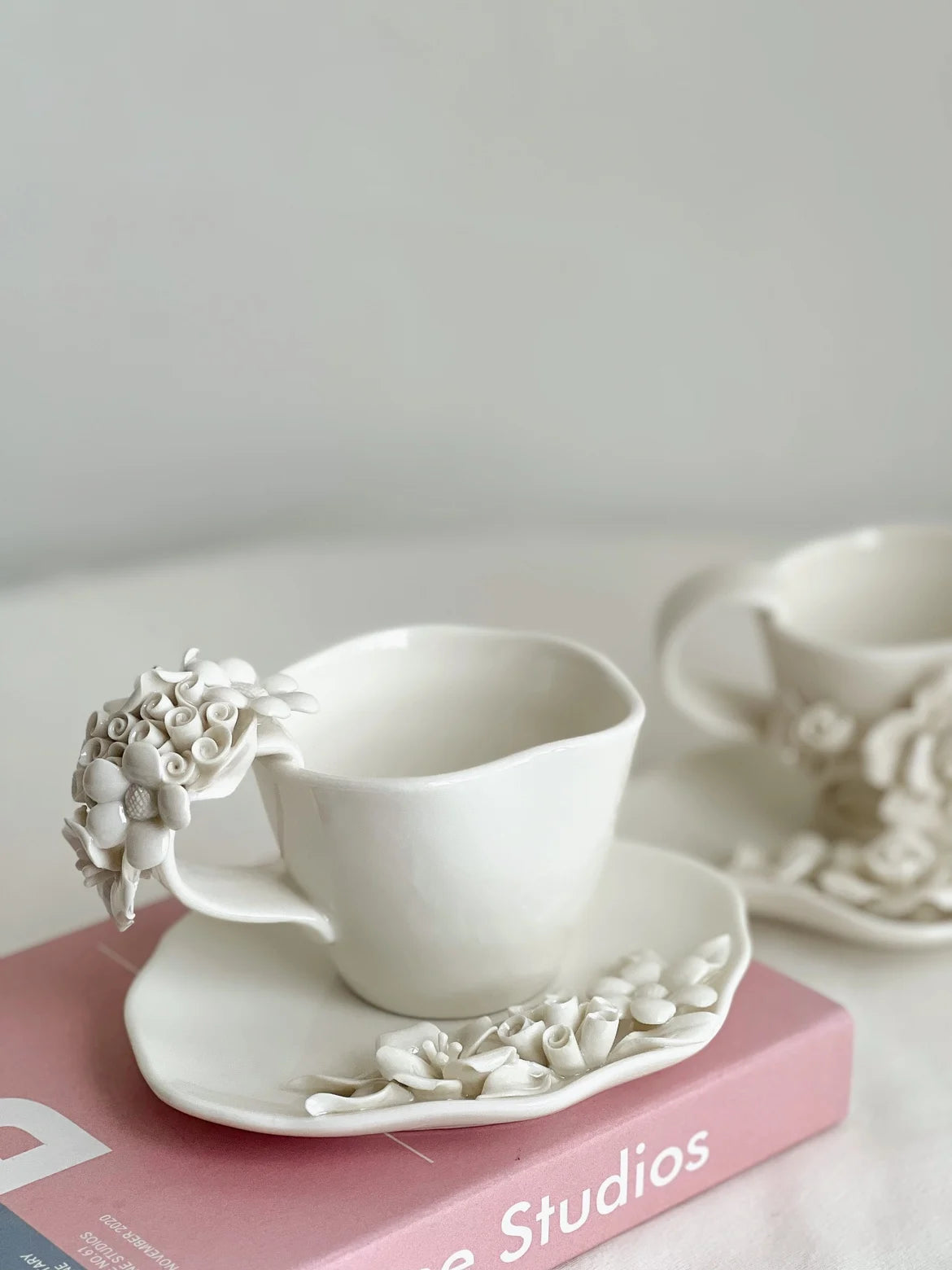 Blumentassen-Set – Europäisches Porzellan – H7.5cm; D9cm