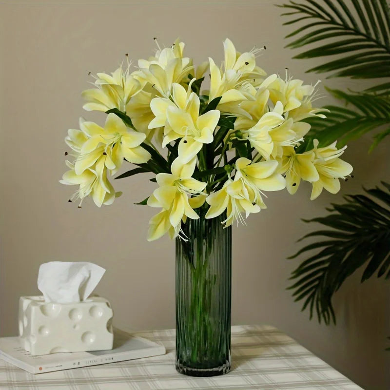 Seidenlilie Künstliche Blume – Blütenzweig Design – Innendekor
