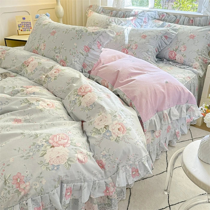 Baumwoll-Bettbezug – Koreanischer Stil Spitze – 150x200cm