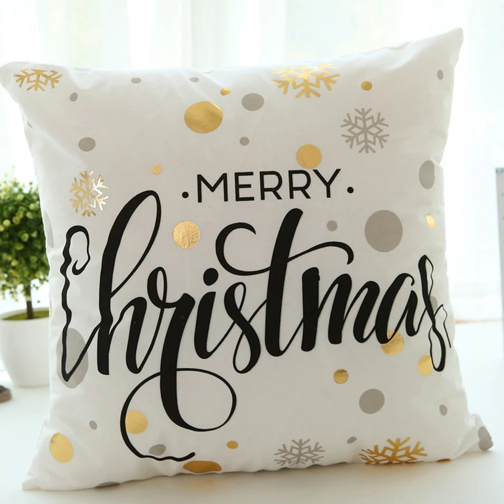Weihnachtliche Kissenbezüge – Leinen/Baumwolle – 45x45cm Set