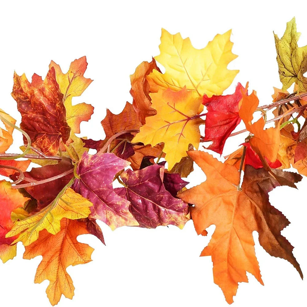 Ahornblätter Girlande – Lebendige Herbstfarben – 200CM