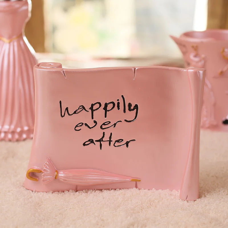 Zahnputzset aus Harz – Elegantes Badaccessoire