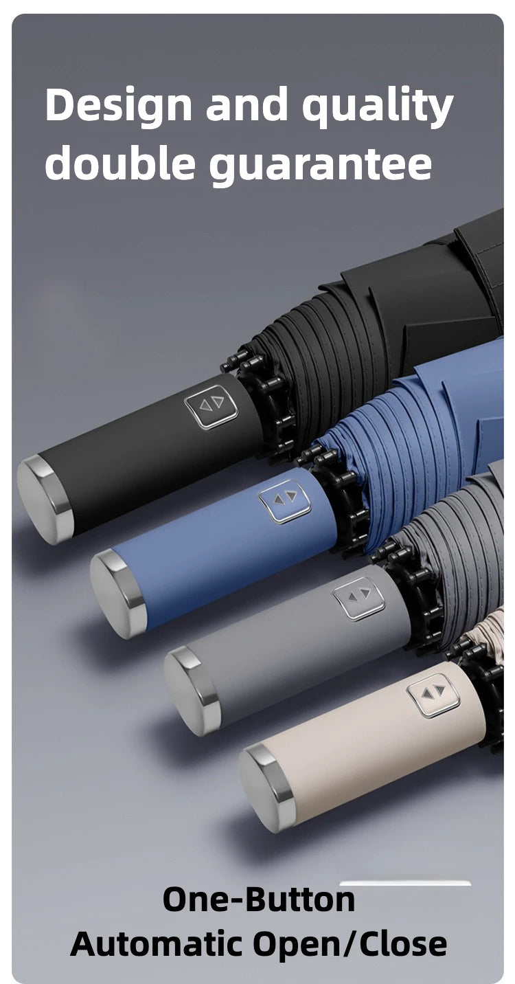 Windfest Automatikschirm – 125CM Gross UV Schutz