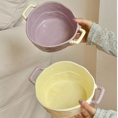 Keramik Suppenschüssel – Simple Töpferware – Grosses Volumen