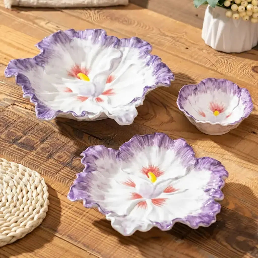 Keramik-Kohl-Plate – Nordischer Stil, 10-Zoll