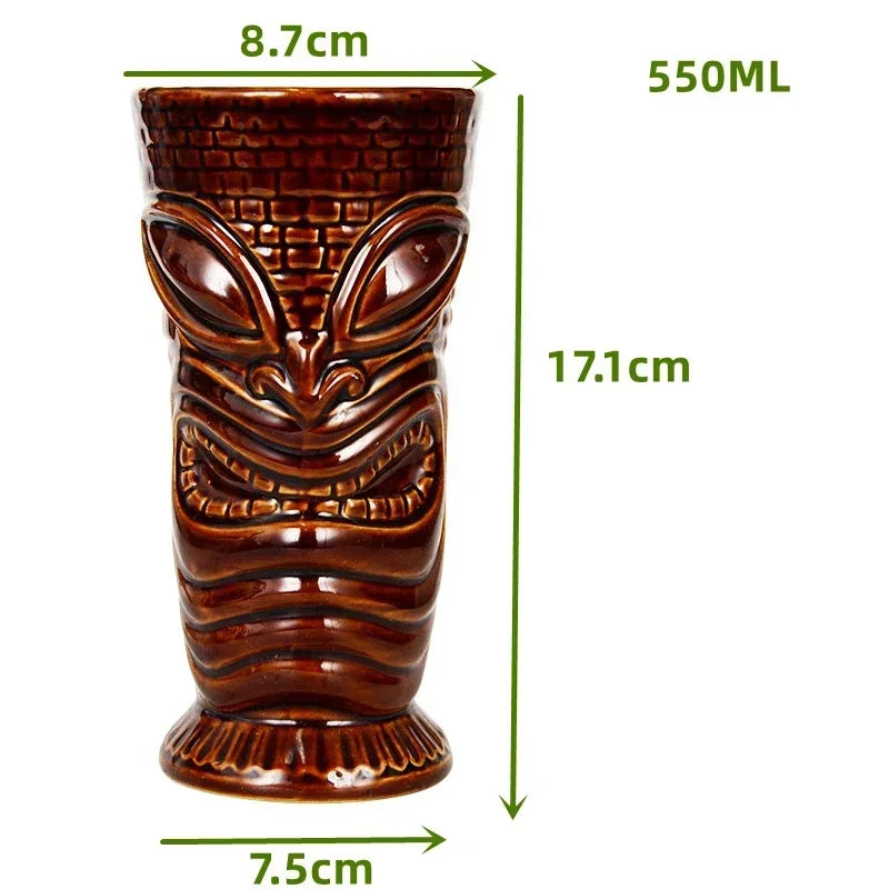 Keramische Tiki-Becher – Amerikanisch Handgemacht – 201-700ml