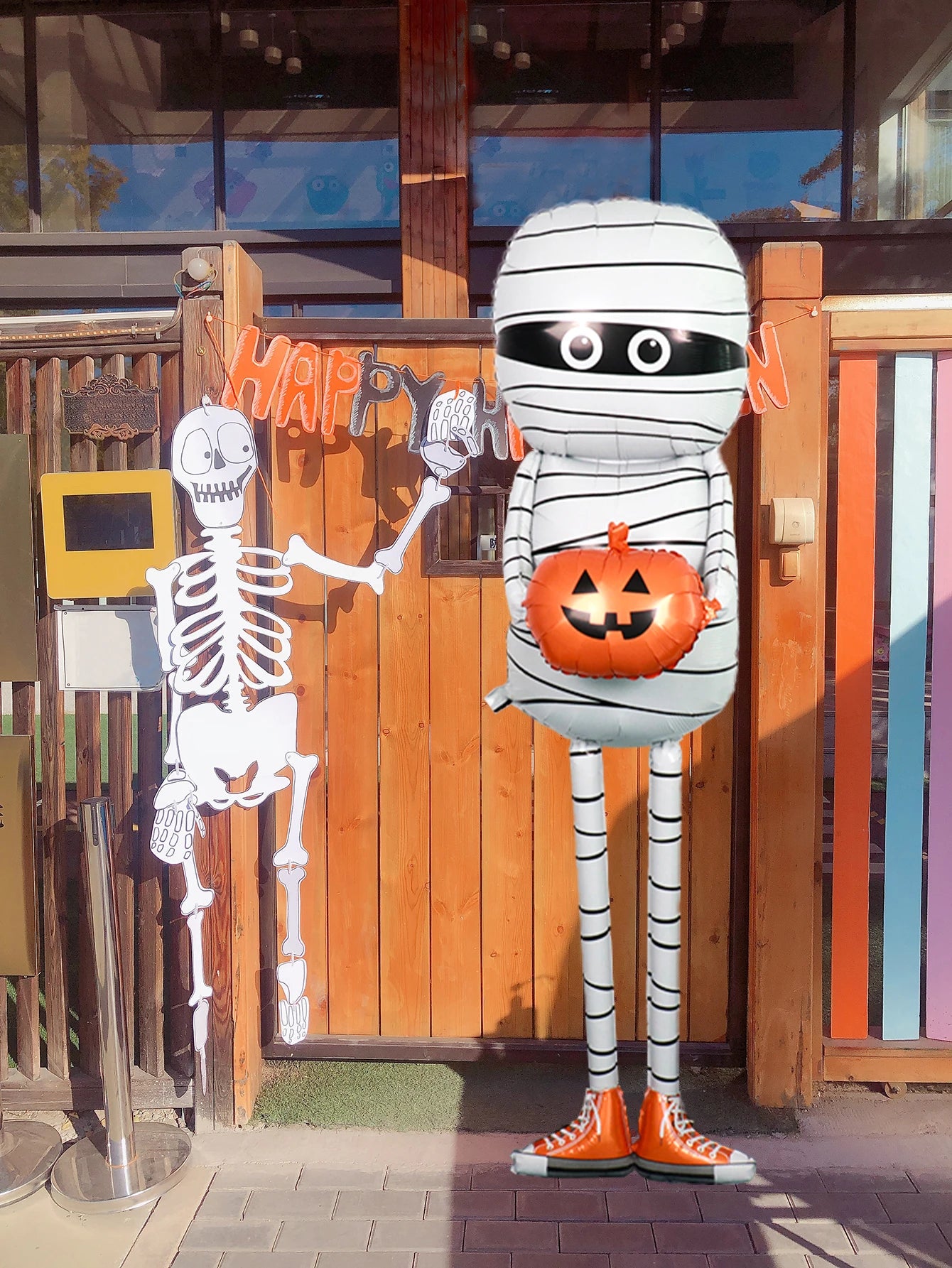 Halloween Mumienballon – Folien-Design – Partydeko