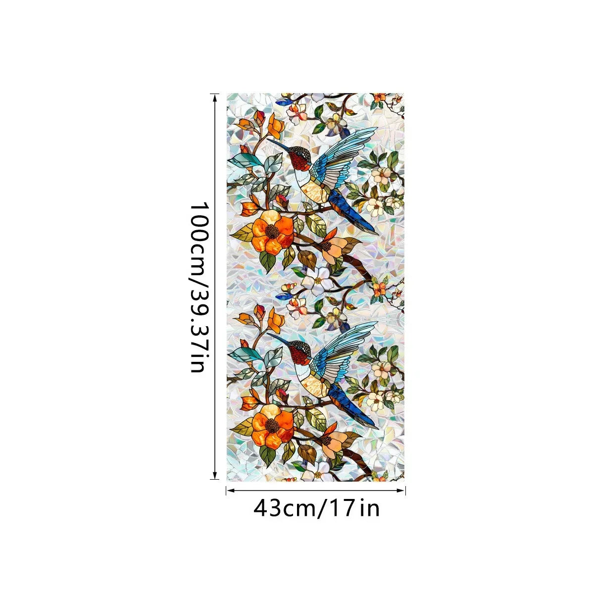 Sonnenfänger – Farbiges Design Glasfilm 43x100cm