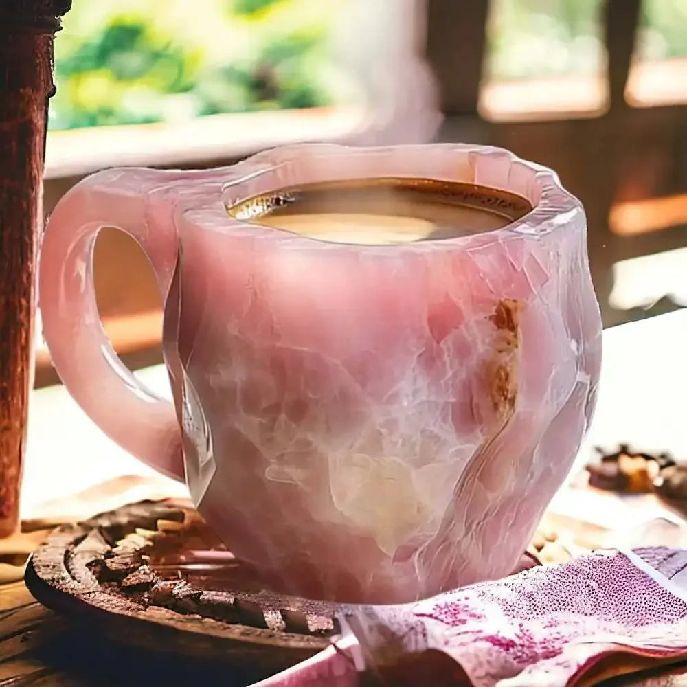 Mineral Crystal Kaffeetasse – Modernes Harzdesign 400ml