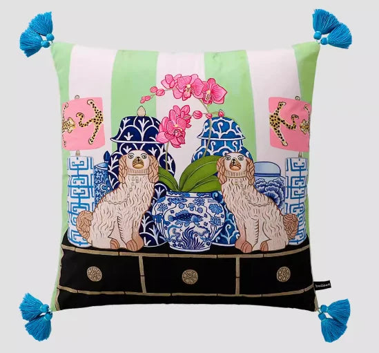 Samt Kissenbezug – Chinesischer Stil – 60x60cm