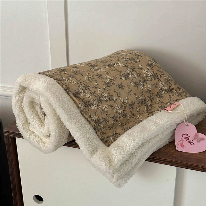 Winterdecke Floral – Koreanischer Stil – 100x150cm