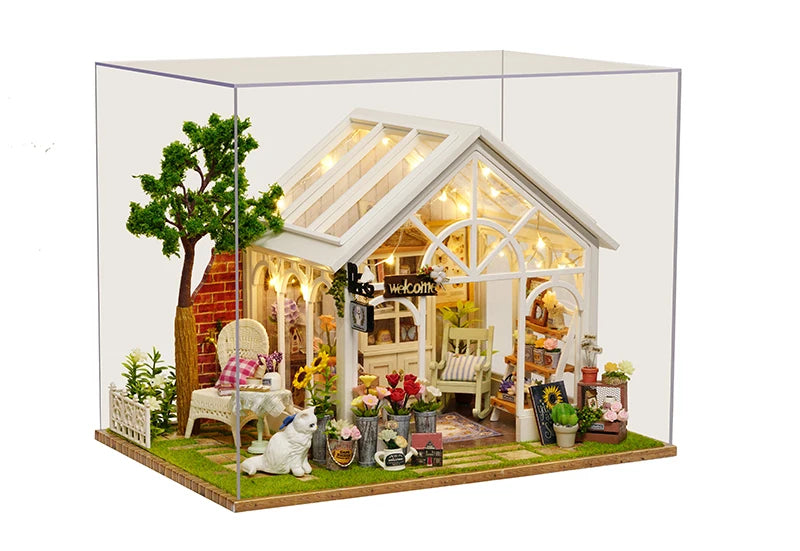 DIY Puppenhaus – Holzdesign – 19x22x17.5 cm