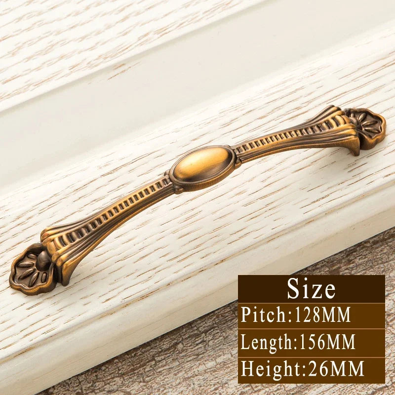 Vintage Messinggriffe – Zinklegierung – 128mm