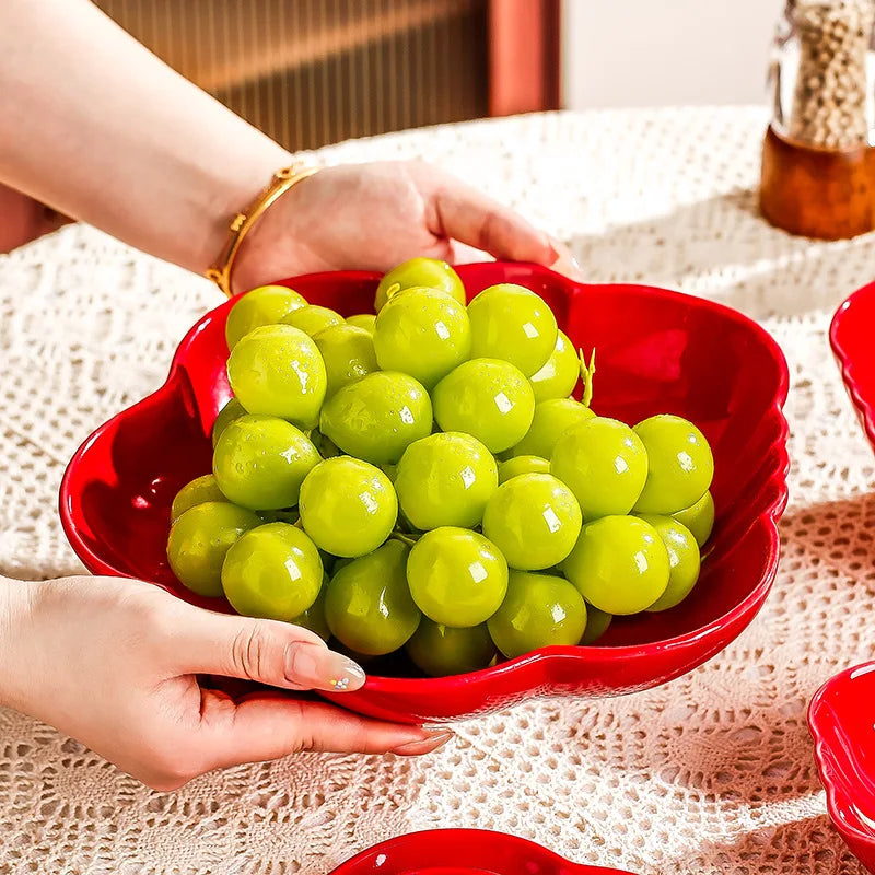 Cartoon Keramik Teller – Rundes Design & Gemüse Flair