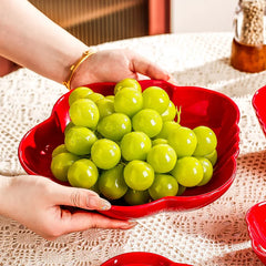 Cartoon Keramik Teller – Rundes Design & Gemüse Flair