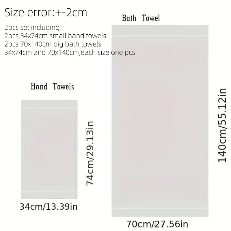Schwarze Baumwolltücher – Luxuriös Jacquard – 34x74cm/70x140cm
