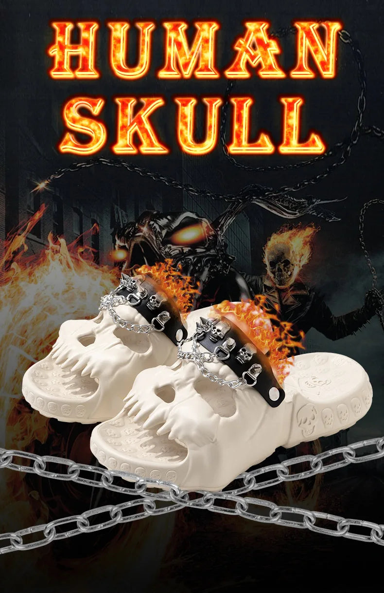 Schädel-Slides – EVA-Komfort für Strand & Zuhause