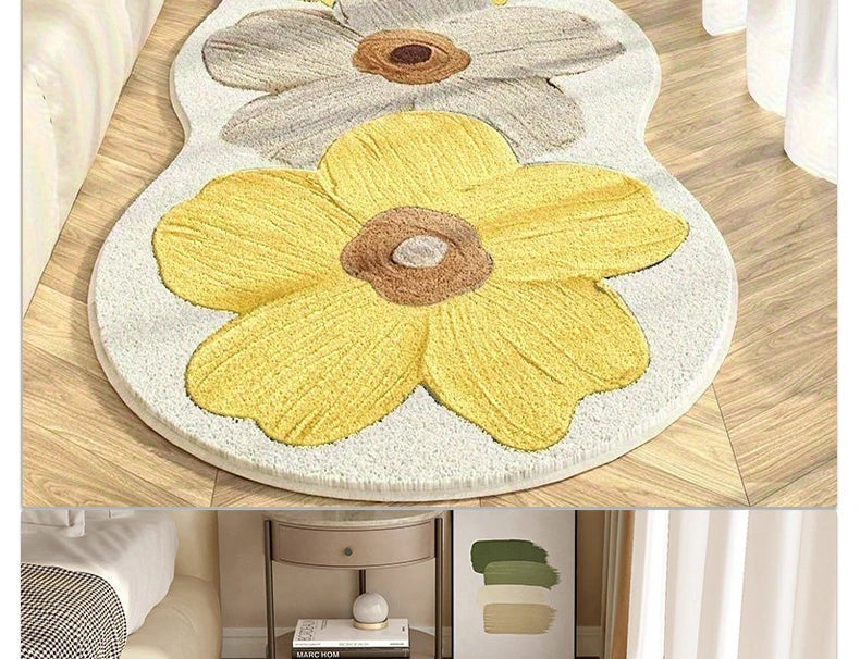 Rosenteppich – Weiche Wilton-Faser – Schlafzimmerdeko