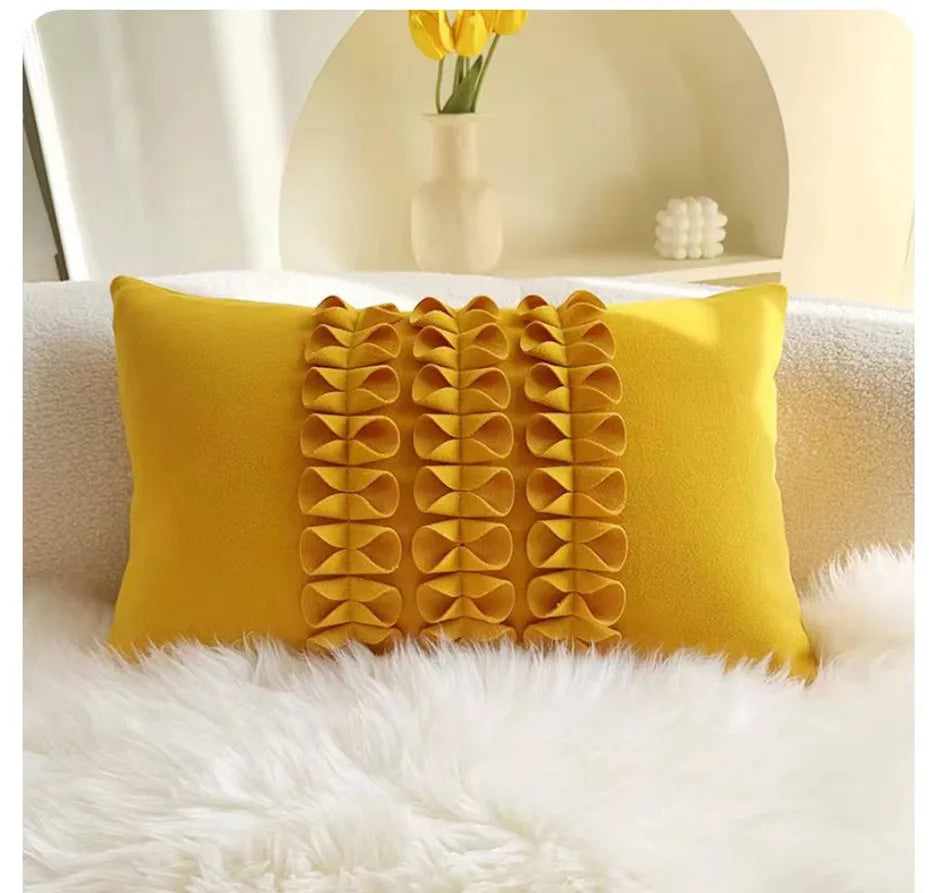 Mittelalterliche Bestickte Samtkissen - Retro Charme 30x50cm