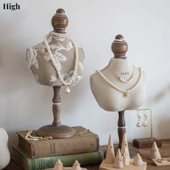 Halsketten Display Ständer – Samt Design – Für Schmuckaufbewahrung