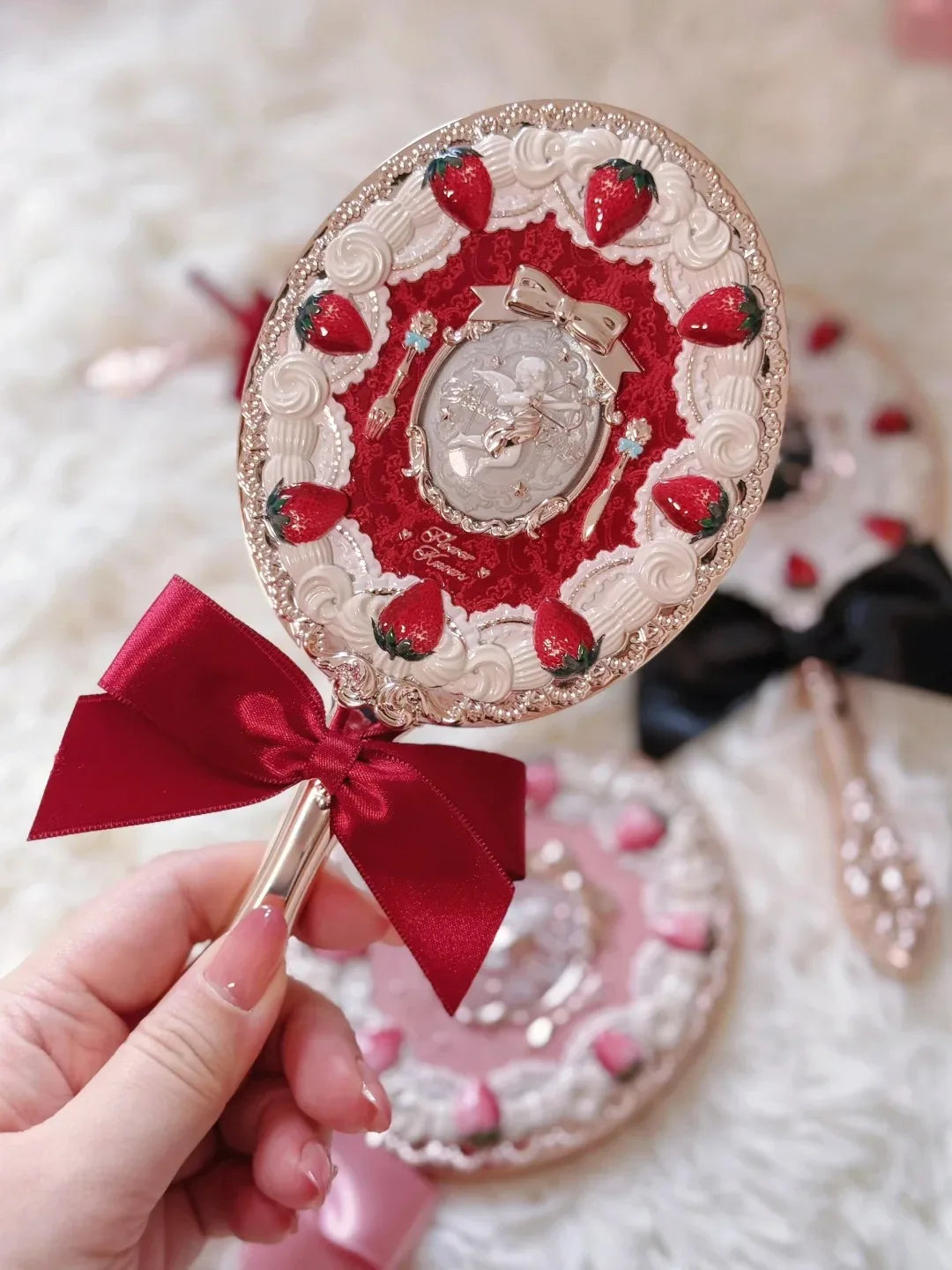 Luxus Schminkspiegel - Rokoko Design - Tragbare Eleganz