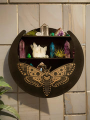 Schweberegal - Modernes Holzdesign - Für Steine & Kerzen