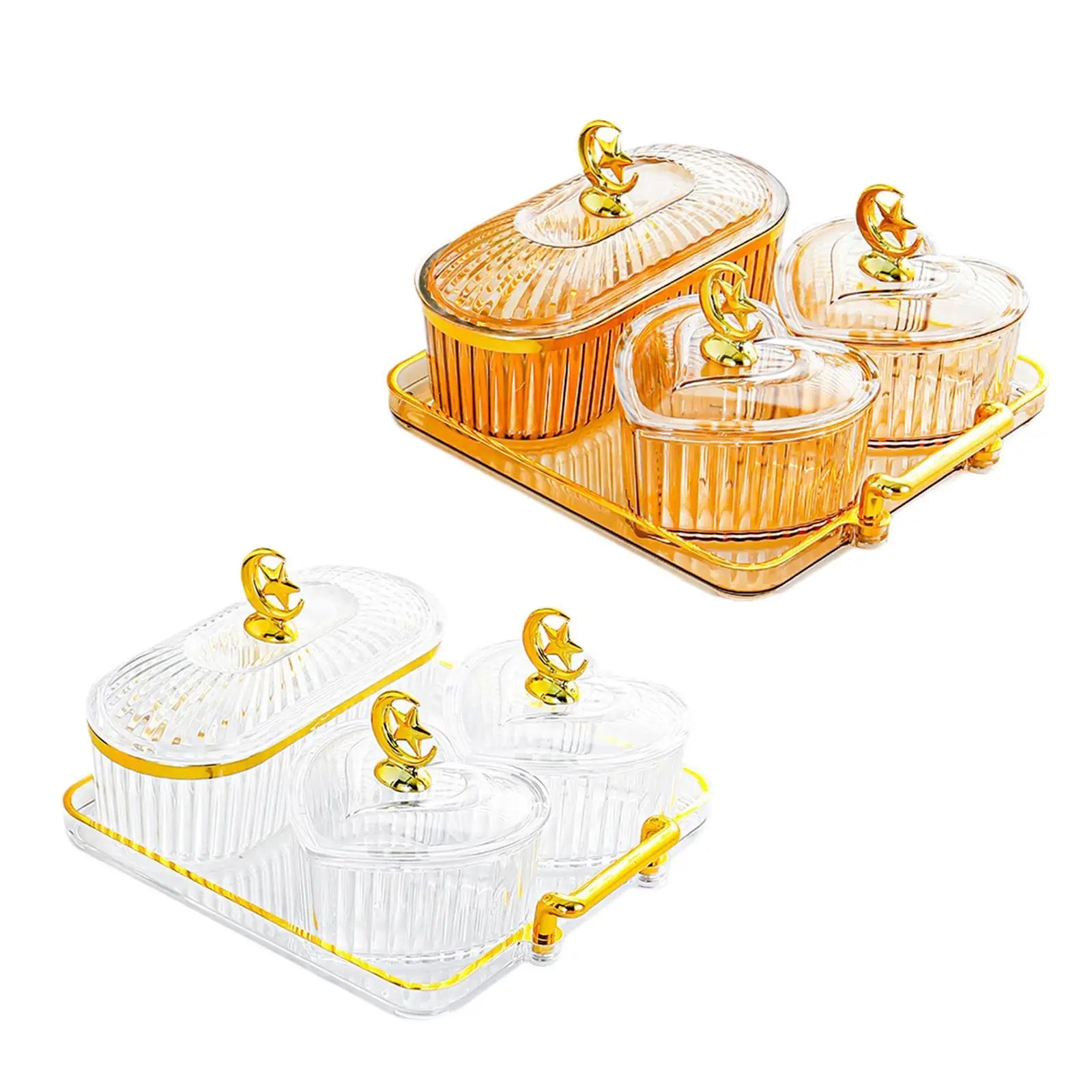 Früchte & Nüsse Schale – Robustes Design – Mehrfachunterteilungen