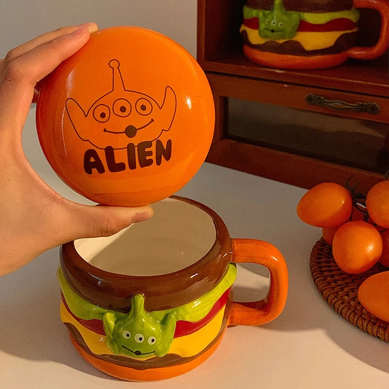 Keramiktasse Alien – Niedliches Design – 350ml